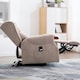 image 7 of Harrogate Single Motor Electric Rise Recliner Fabric Lift Riser Chair (Brown)