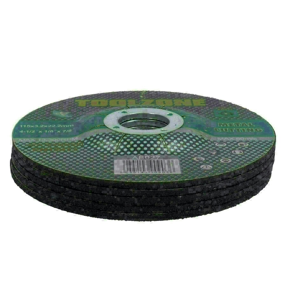 image 1 of Metal Cutting Grinding 115mm / 4-1/2in. Angle Grinder Discs For Steel 20 Pack