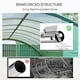 image 3 of Outsunny Tunnel Greenhouse Upgraded Structure, Hinged Doors, 4 x 3(m), Green