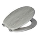 image 1 of Showerdrape Norfolk Soft Close Grey Oak Wooden Toilet Seat