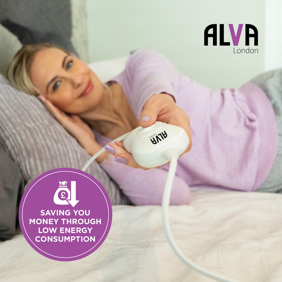 image 1 of Alva London - Electric Under Blanket - Single - Tie-Down - 60x120cm - Single Controller