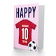 image 2 of Football Strip Kit Dark Red Jersey 10 Year old Kids 10th Birthday Card