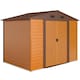 image 1 of Outsunny 9 x 6ft Garden Shed Wood Effect Tool Storage Sliding Door Wood Grain