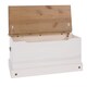 image 7 of Corona Storage Trunk - Solid Pine Construction with Metal Hardware and Practical Bedroom or Living Room Storage | White | White | One Size | 1