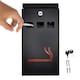 image 1 of FURNISHED Outdoor Ashtray with Lid Waterproof Cigarette Tray | Black