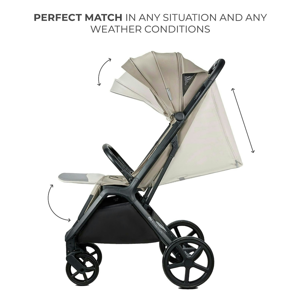 image 1 of Kinderkraft Umbrella Stroller Tik Black