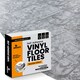 image 1 of NOVECRAFTO Vinyl Floor Tiles Self Adhesive – 12x12in Peel and Stick Flooring for Kitchen, Bathroom & Living Room – Charcoal Marble Flow Design | Grey | 4.65 sqm