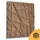 image 8 of NOVECRAFTO Geometric 3D Wall Panels – 6 Sheets Covering 1.5 sqm (16.15 sqft) – Decorative PVC Panels 50x50cm – Modern Geometric Line Design Wooden