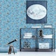 image 3 of Cath Kidston Rockets Blue Wallpaper