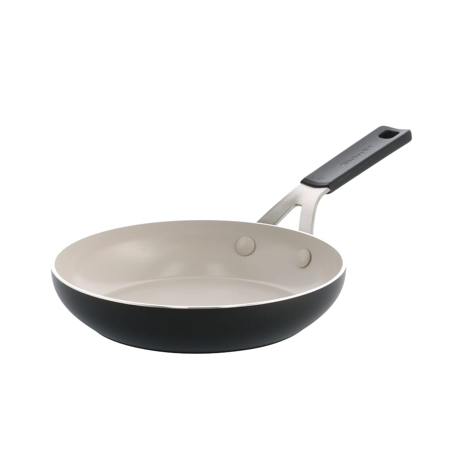 image 1 of KitchenAid Coloured Aluminium Frying Pan, 20cm, Matt Black