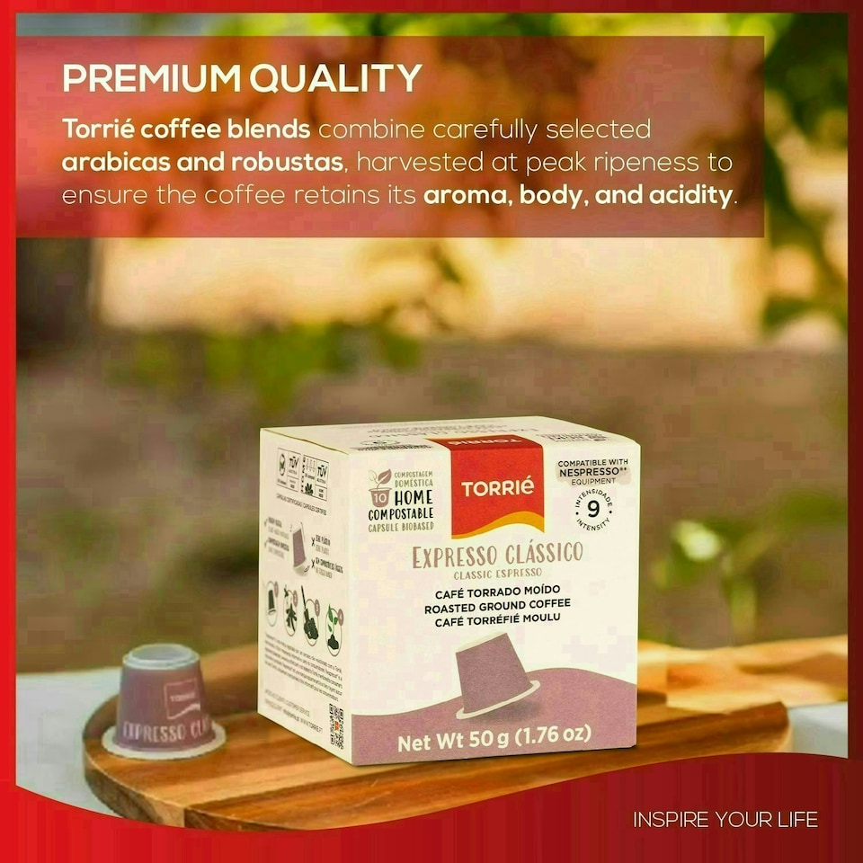 image 1 of Home Compostable - Classic Taste - Nespresso ® Compatible Biodegradable Coffee Capsules (10 Pods)