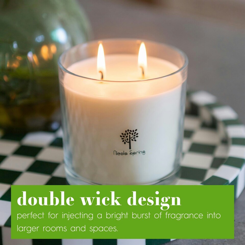 image 1 of Nicola Spring Soy Wax Scented Candles - 400g - Pumpkin Spice - Pack of 3 Clear