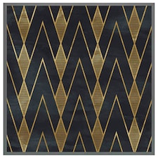 Gold geometreic lines (Picutre Frame) Grey | S