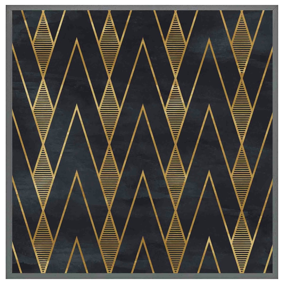 image 1 of Gold geometreic lines (Picutre Frame) Grey | S