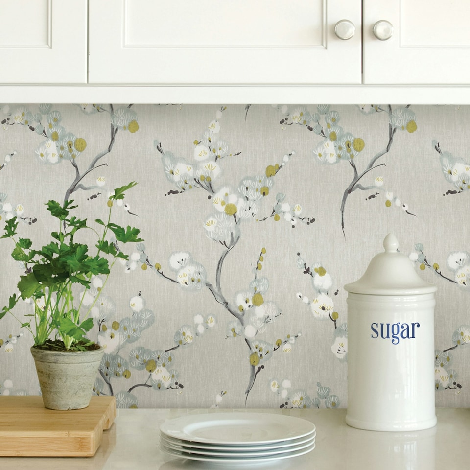 image 1 of NuWallpaper NU2679 Mirei Peel & Stick Wallpaper, Grey Multi