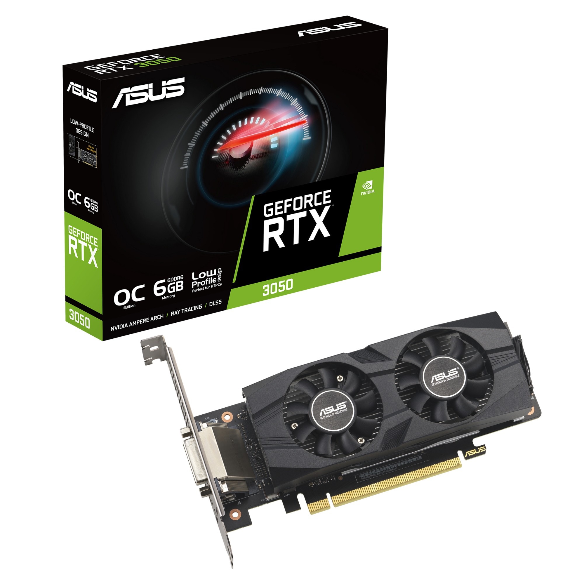 ASUS NVIDIA GeForce RTX 3050 LP BRK OC Edition 6GB GDDR6 Graphics