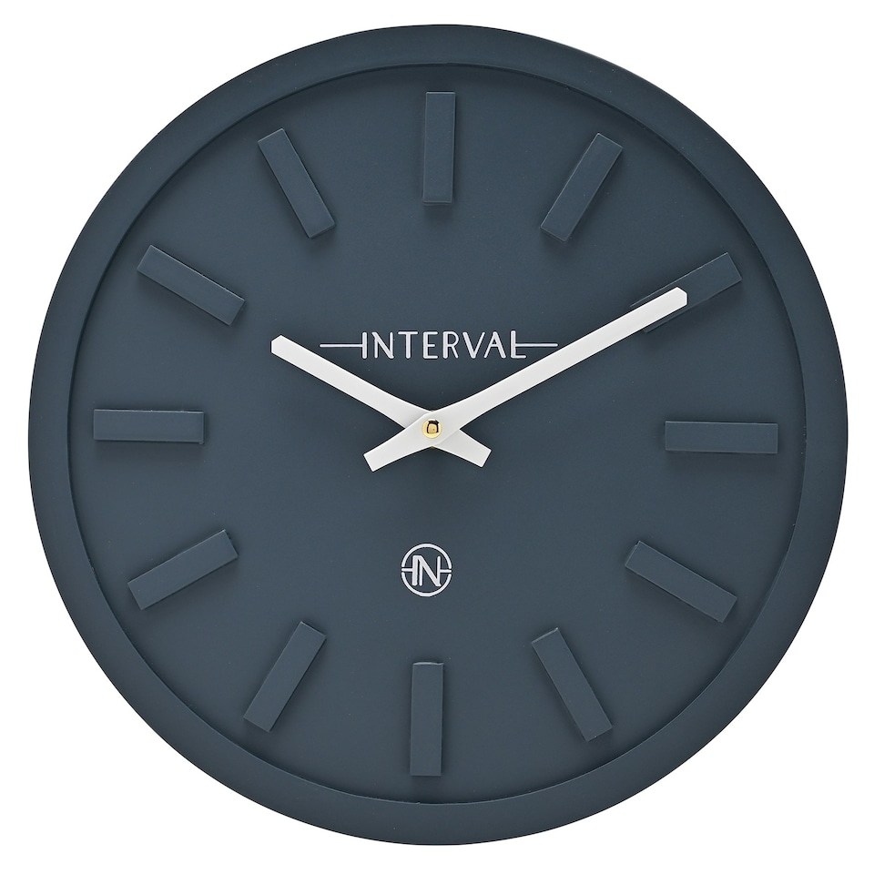 image 1 of Interval Minimalist Wall Clock 30cm - Navy Blue | Navy
