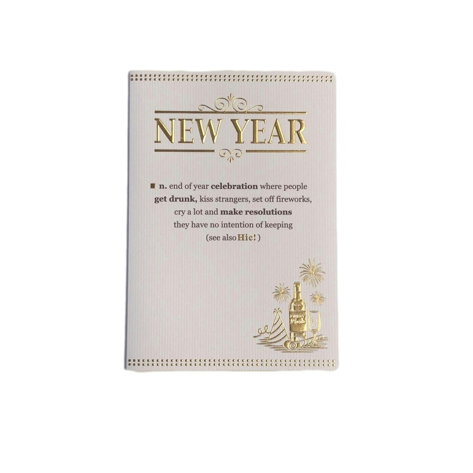 image 1 of Happy New Year, Christmas Greetings Card, By Hallmark Lovely Verse