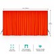 image 2 of 3x6m Spandex Backdrop Photography Background Drapes with Rod Pocket