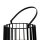 image 4 of Lynk Small Lantern with Handle and Candle Holder - Glass - L12 x W12 x H24 cm - Black