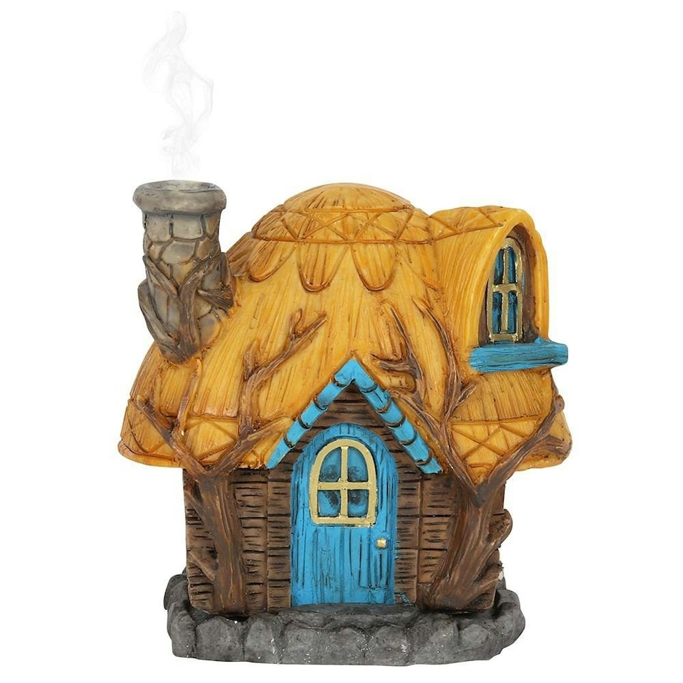 Lisa Parker Buttercup Cottage Incense Holder - Brown/Yellow/Blue - One Size