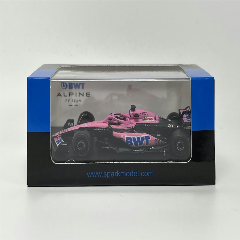 image 1 of Esteban Ocon Alpine A523 #31 BWT Alpine F1 Team 2023 1:64 Spark Y286