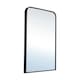 image 7 of Living and Home Contemporary Arched Wall Mirror - Black - 40*50cm