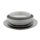 image 5 of Cooks Professional Nordic Stoneware Dinner Set | 16-Piece | Reactive Glaze | Grey