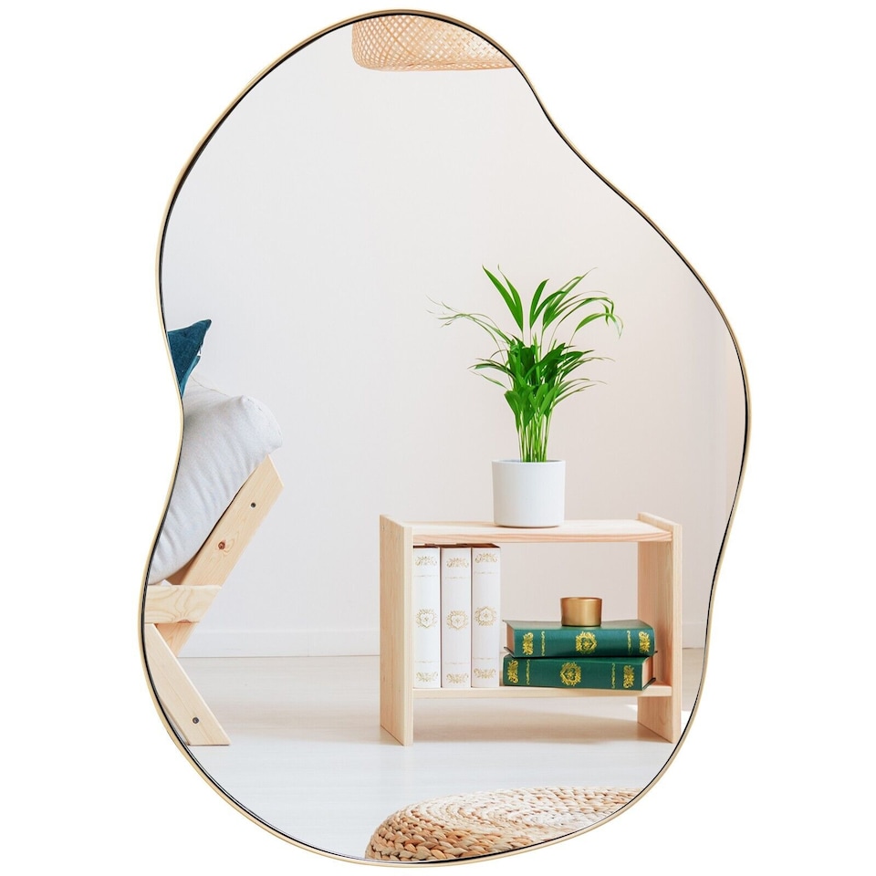 image 1 of COSTWAY Irregular Wall Mirror Decorative Vanity Mirror