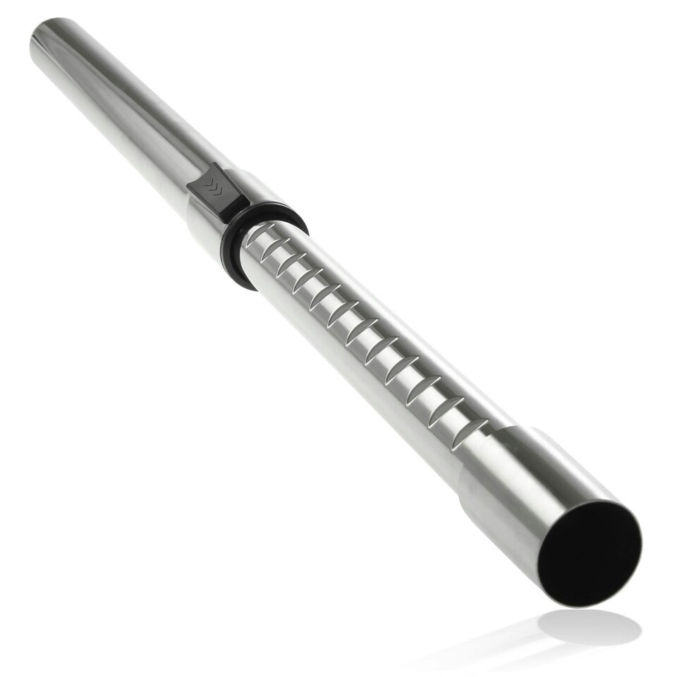 image 1 of SPARES2GO Adjustable Telescopic Rod Pipe Compatible with MacAllister MWDV-16 16L MWDV-20 20L Vacuum Cleaner (35mm) Silver