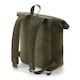 image 2 of Quadra Heritage Leather Accents Backpack - Olive Green - One Size