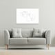 image 2 of man and woman touch by one line (Canvas Print) 127 x 101 x 4cm