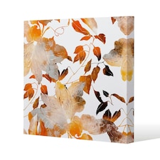 Flowers in Autumn Colours (Canvas Print) 101 x 101 x 4cm