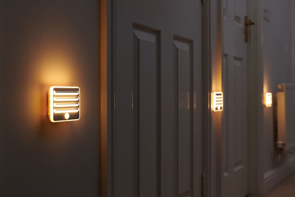 image 1 of Auraglow Motion Sensor Grill Light -  Set of 3