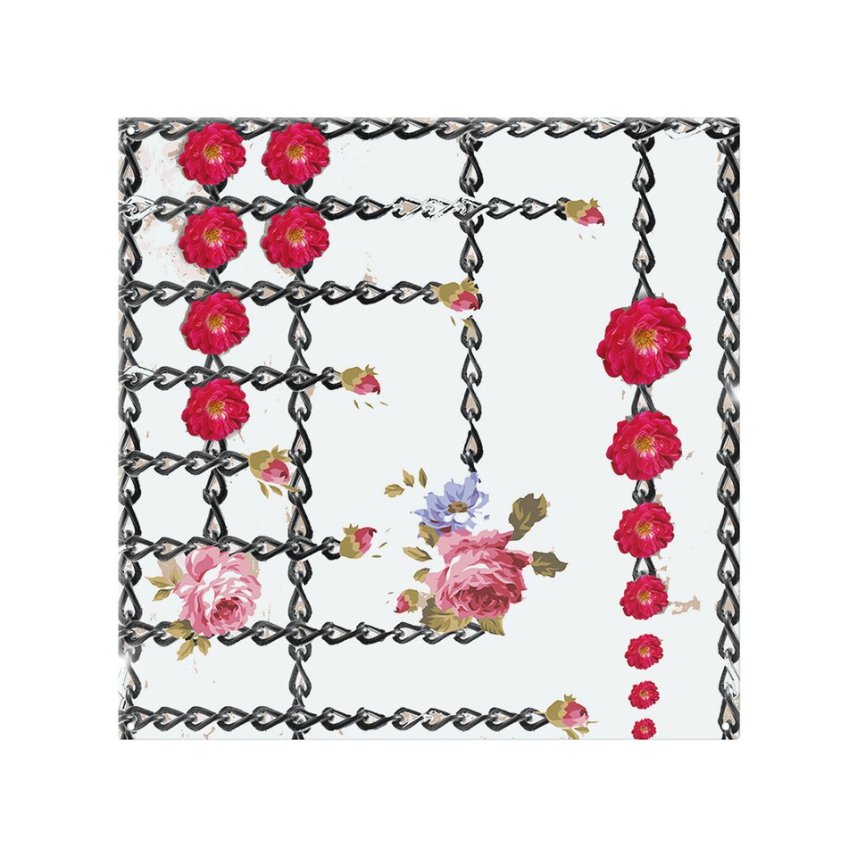 image 1 of Roses & Chains Splash Back | White