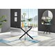 image 5 of Furniturebox Novara Round Black Leg 120cm Dining Table