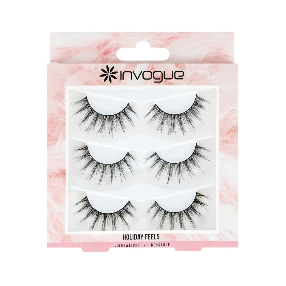 image 1 of Invogue Multipack Lashes - Holiday Feels
