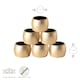 image 3 of Argon Tableware Metallic Napkin Rings - 4.5cm - Silver - Pack of 6 Grey