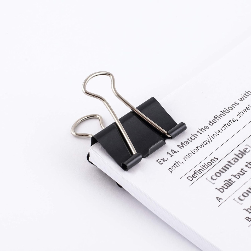 image 1 of 32mm Bulldog Clips | Heavy Duty Metal Binder Clips for Documents, Paperwork & Office Organisation