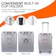 image 3 of Lightweight Hard Shell Check-In Suitcase with Cupholder | Medium Size Luggage