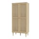 image 3 of Calasetta 2 Door Display Cabinet in Rattan