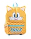 image 1 of Sonic the Hedgehog Kids 3D Tails Backpack - Yellow 'Time To Fly' Character Bag with Checkered Front Pocket - Zip Closure School Bag for Boys & Girls - Sonic Merch Rucksack | Yellow | Yellow