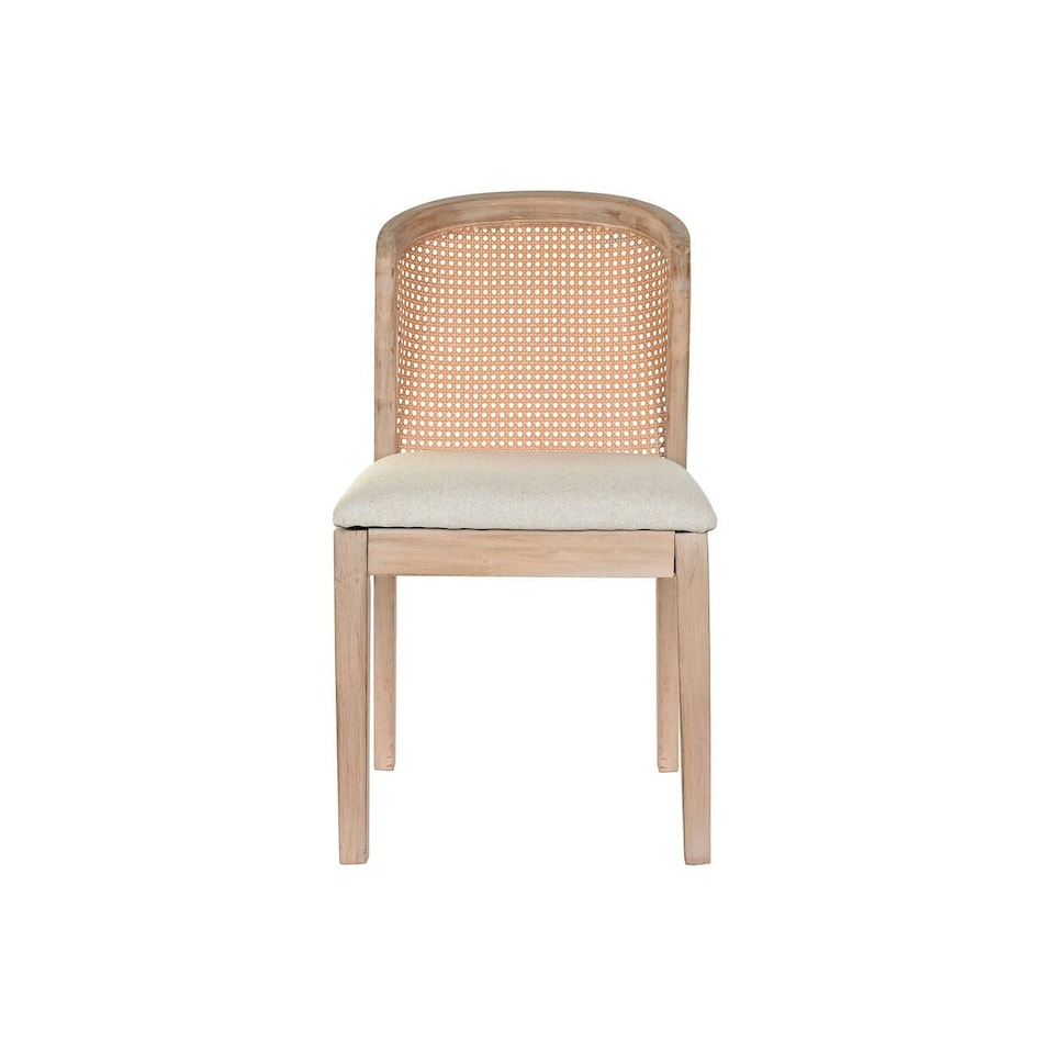image 1 of Dining Chair DKD Home Decor Beige Polyester 46 x 61 x 86 cm Brown