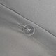 image 7 of OHS Luxury Soft Microfibre Piped Edge Duvet Quilt Cover and Pillowcase Set, Double - Grey/White