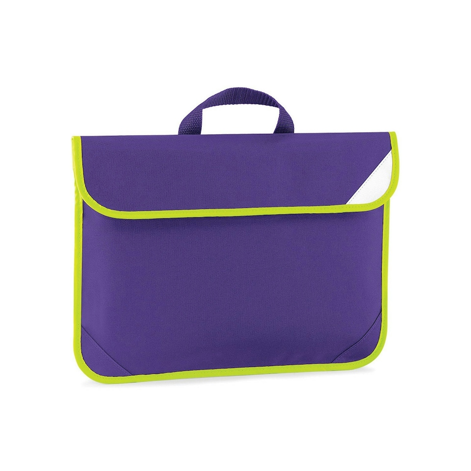 Quadra High-Vis Book Bag - Purple - One Size Purple