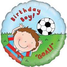 Oaktree Football Happy Birthday Foil Balloon - Multicoloured - One Size