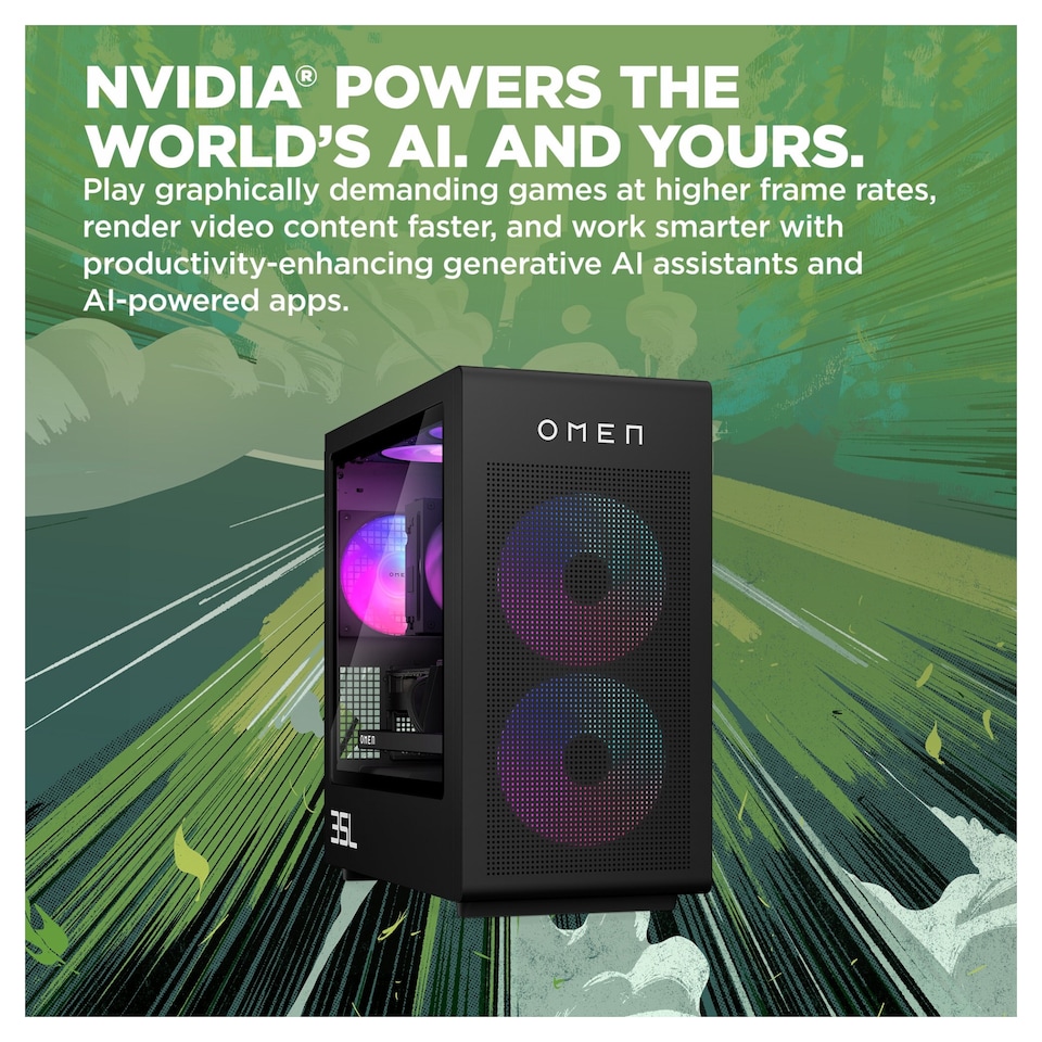 image 1 of HP OMEN 35L GT16-0034na Intel Ultra 7 265K 32GB 1TB SSD 1TB HDD W 11 H Gaming PC