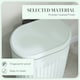 image 5 of HOMCOM Pedal Bin, Metal Kitchen Bin with Soft-close Lid 