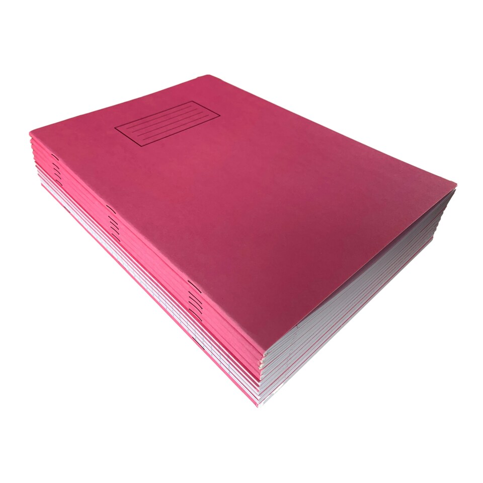 image 1 of Janrax A4 Pink 80 Pages Feint and Ruled Exercise Book