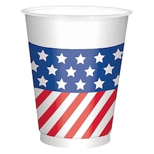 USA Flag Large Plastic Cups 473ml - Pack of 25